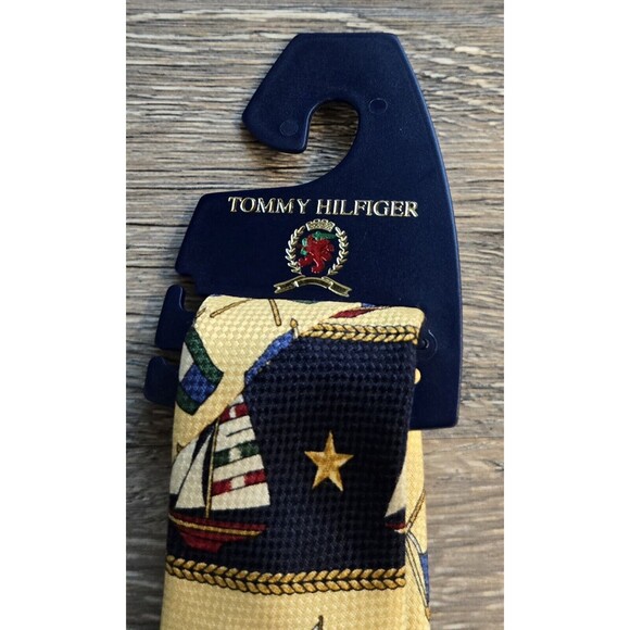 Vintage Tommy Hilfiger Tie Sail Boat Theme New without tags - Picture 2 of 5